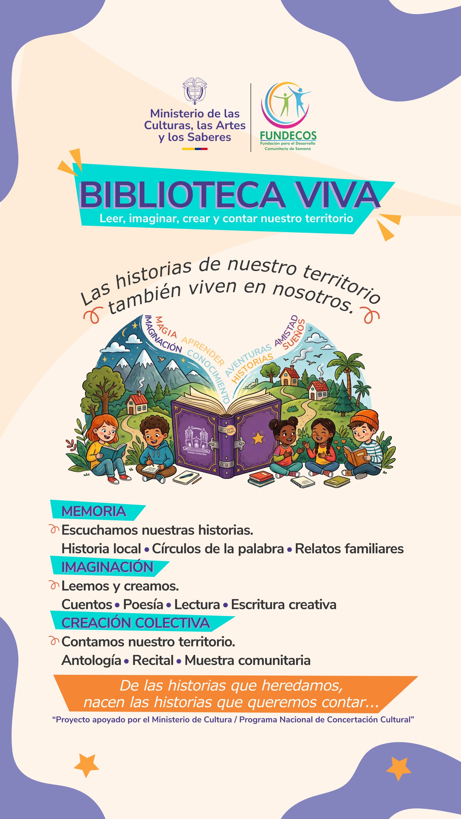Biblioteca Viva Pendón Oficial